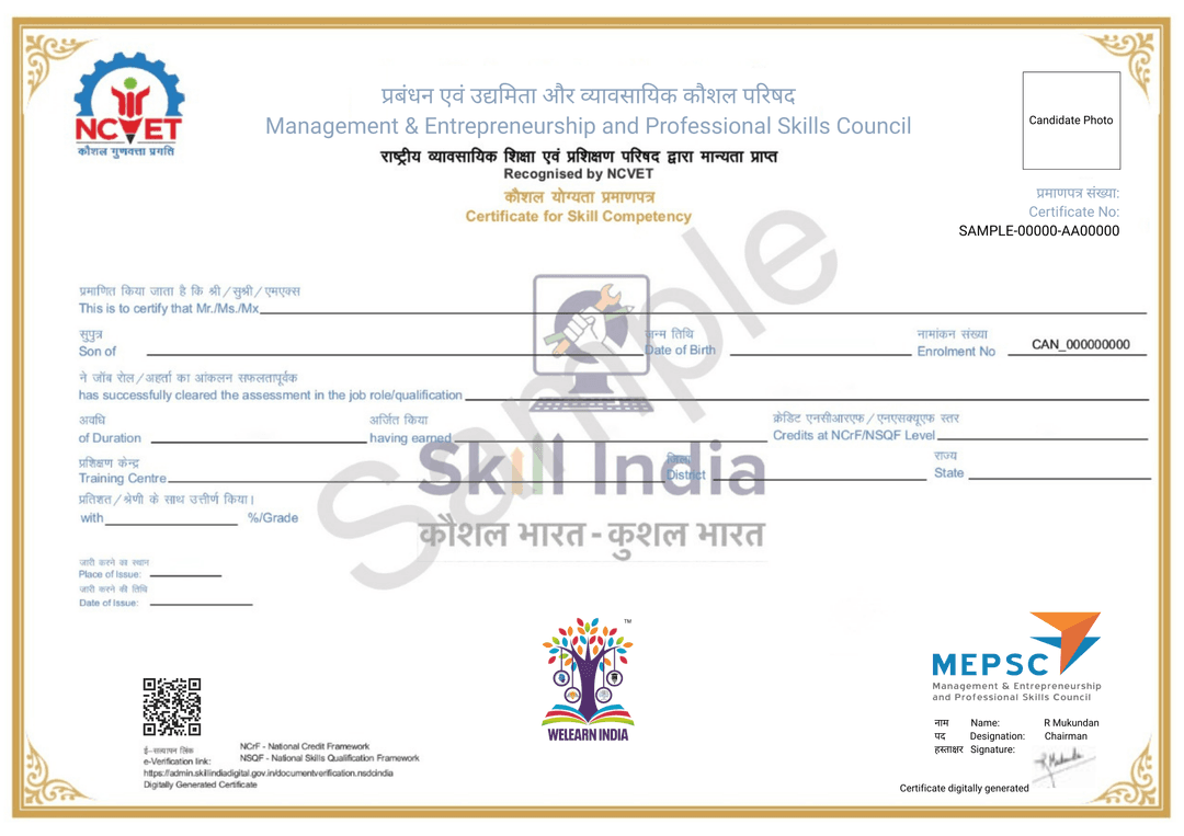 Certificate of Recognition