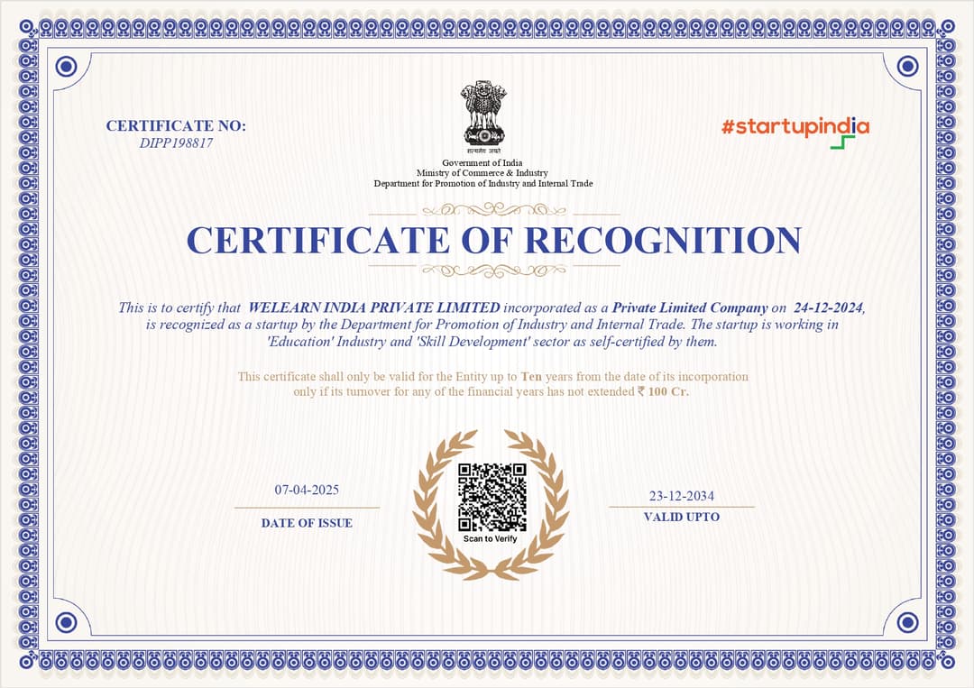 Certificate of Recognition